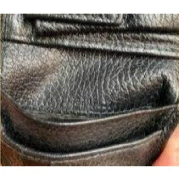 Authentic Gucci Wallet Black Leather Canvas Card Holder GG Vintage - Picture 10 of 11